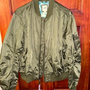 Green men bomber jacket